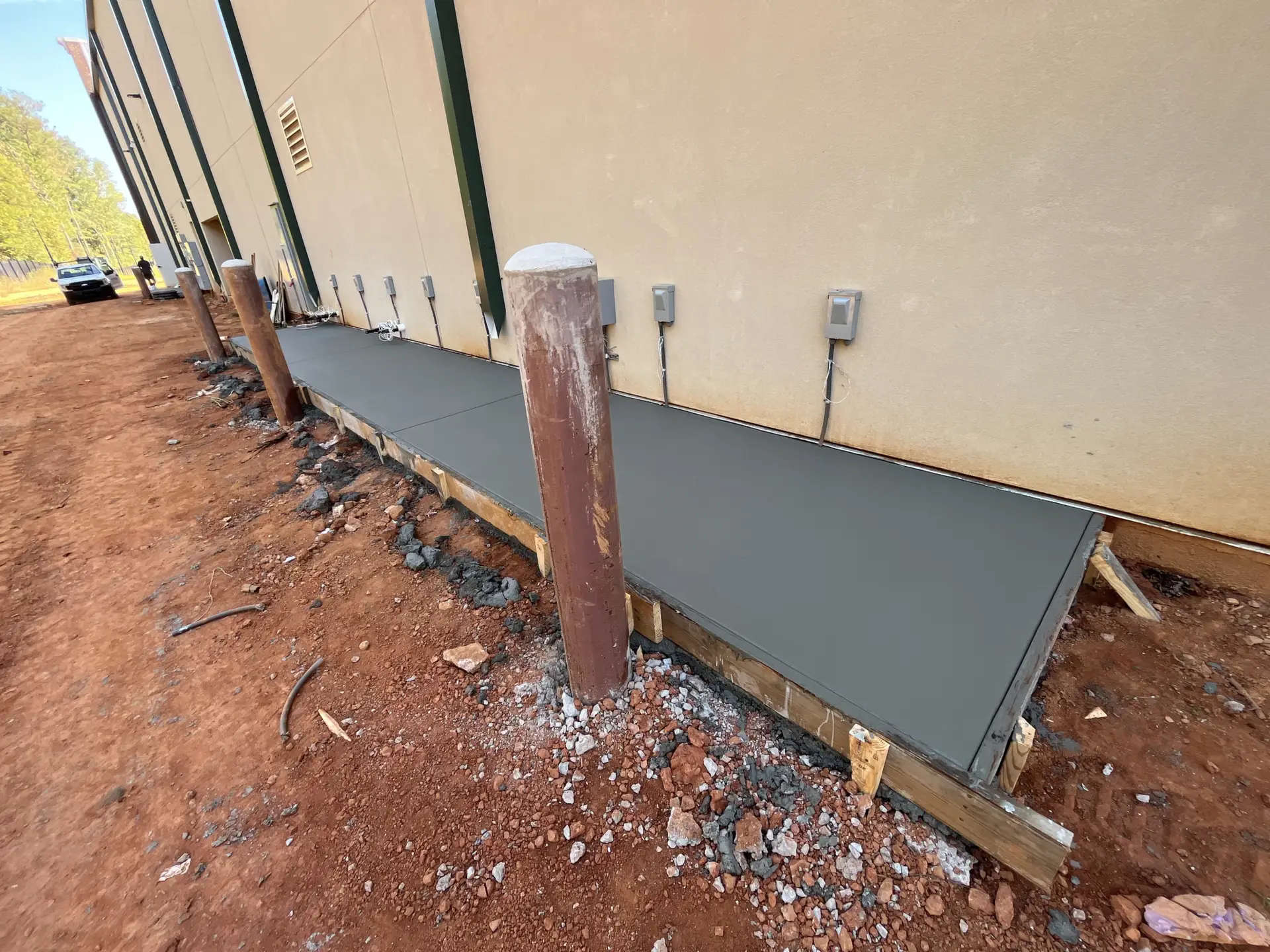 concrete foundations built by professionals of New Beginnings Concrete