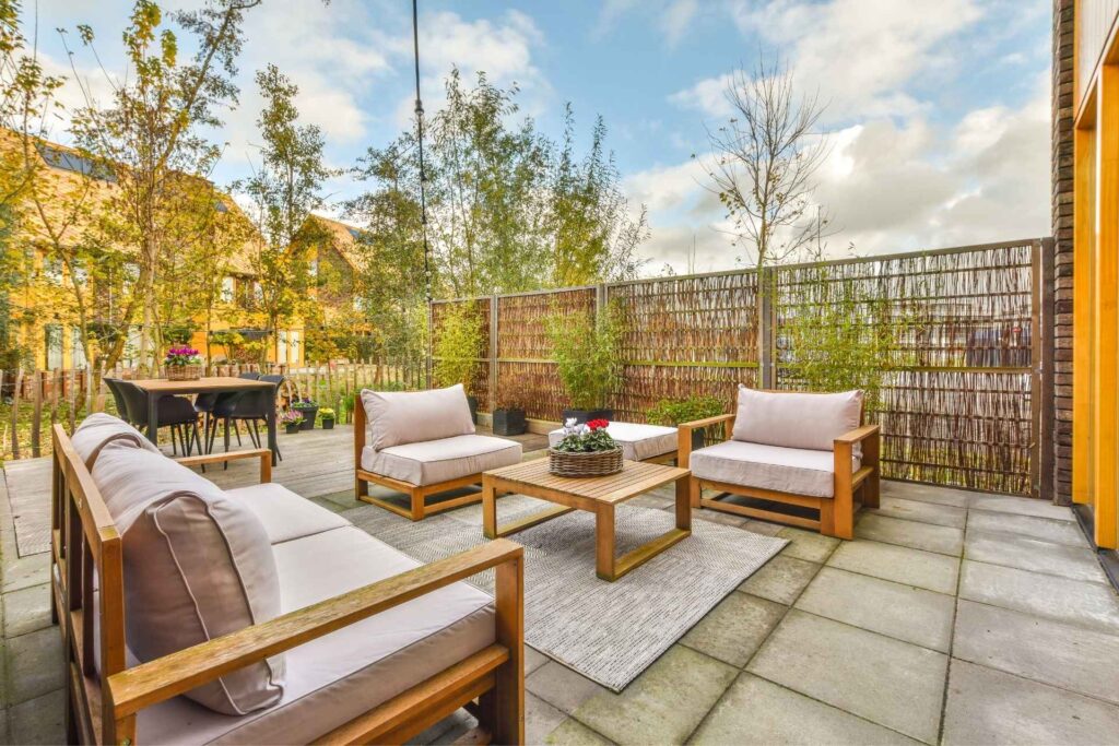 Concrete patio