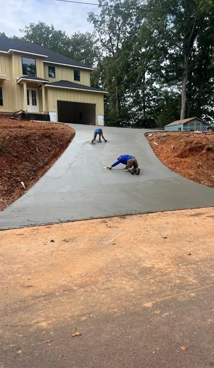 concrete driveway