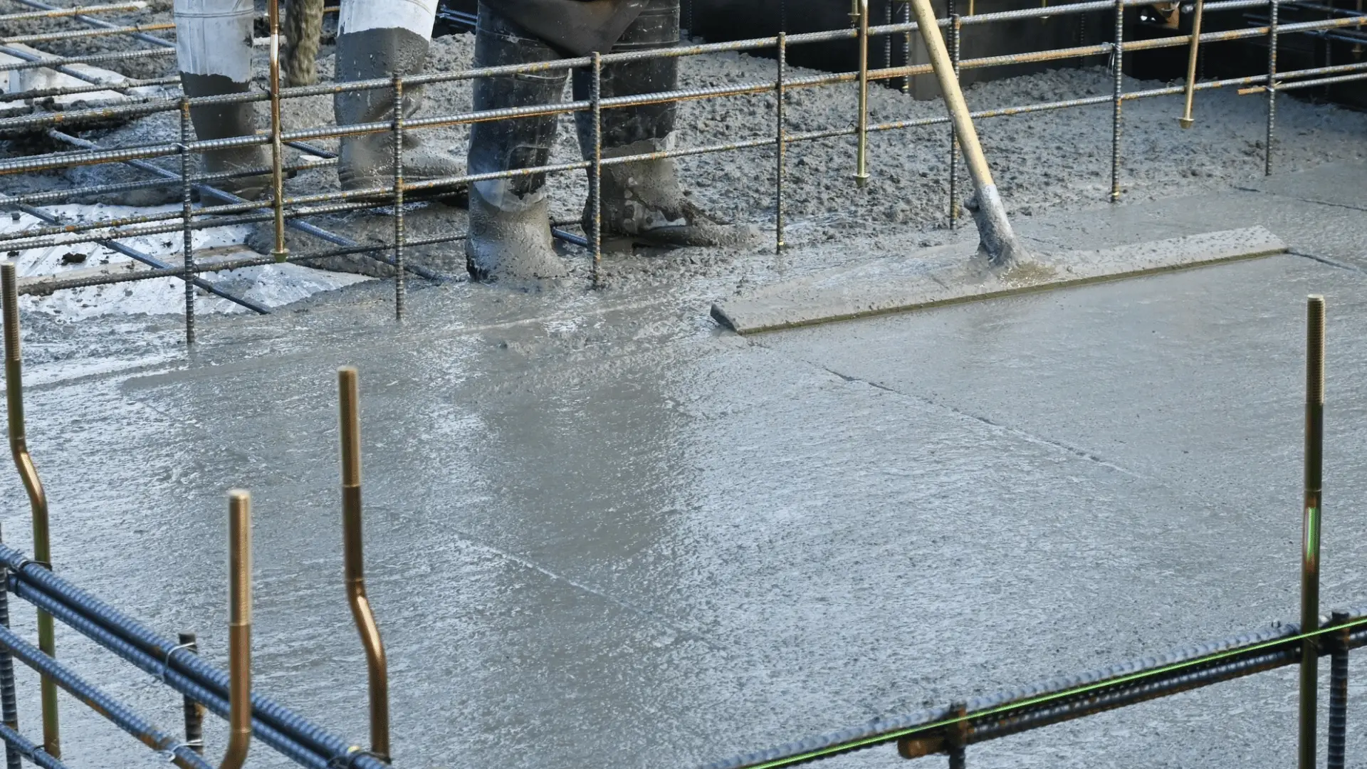 Concrete work being completed by experts of New Beginnings Concrete
