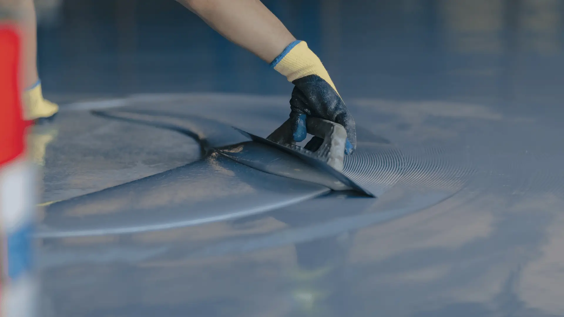Epoxy floor installation by New Beginings Concrete