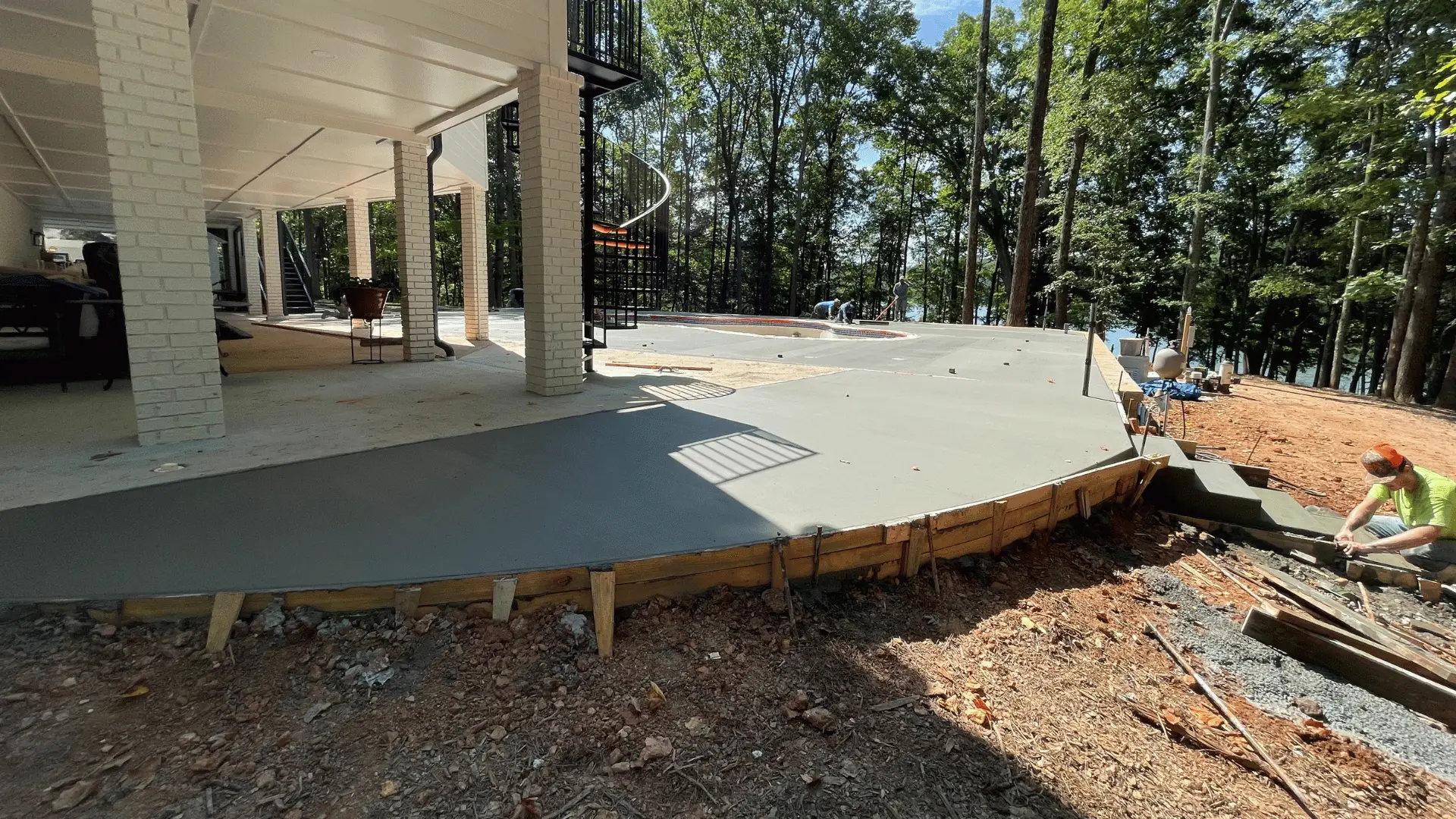 Concrete patio built by experts with many years of experience in Commerce, GA
